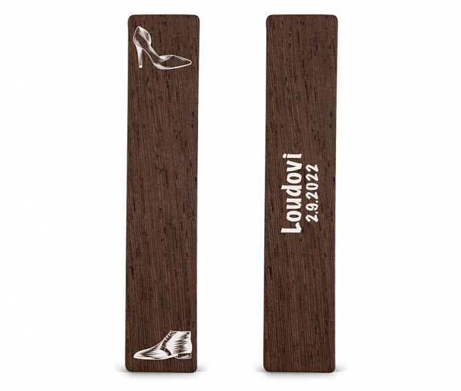 Dřevěná záložka do knížky PÁN A PANÍ