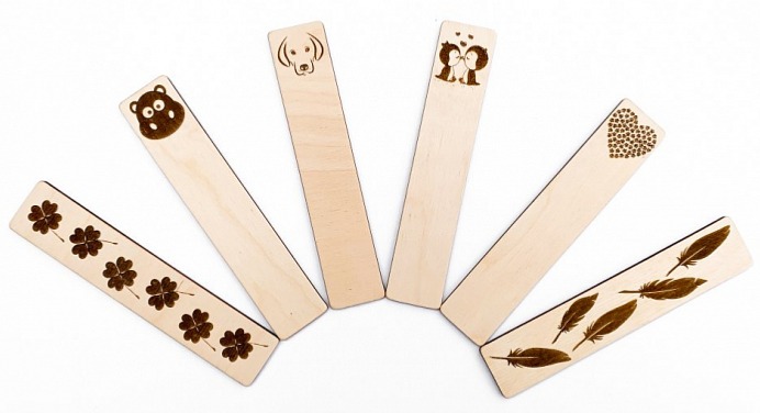 Dřevěná záložka do knížky STROM