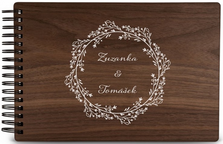 Dřevěné fotoalbum BOHO