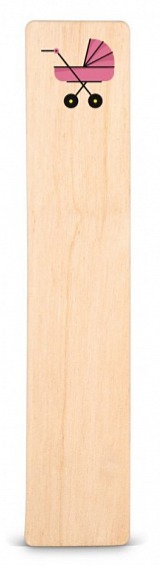 Dřevěná záložka do knížky KOČÁREK