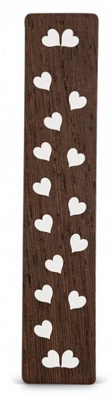 Dřevěná záložka do knížky SRDÍČKA