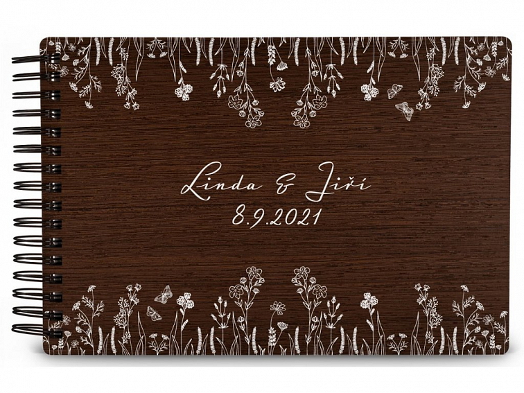 Dřevěné fotoalbum LOUKA