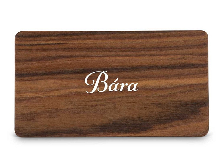 Dřevěná zasedací kartička - DOT