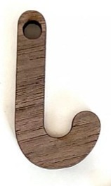 Dřevěná vánoční ozdoba HŮLKA - 5ks