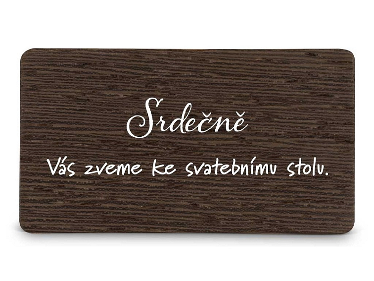 Dřevěná pozvánka ke stolu STROM