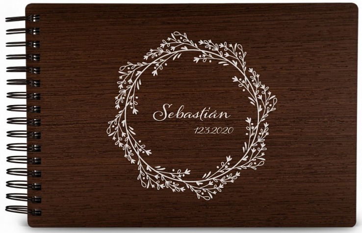 Dřevěné fotoalbum BOHO