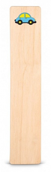 Dřevěná záložka do knížky AUTÍČKO