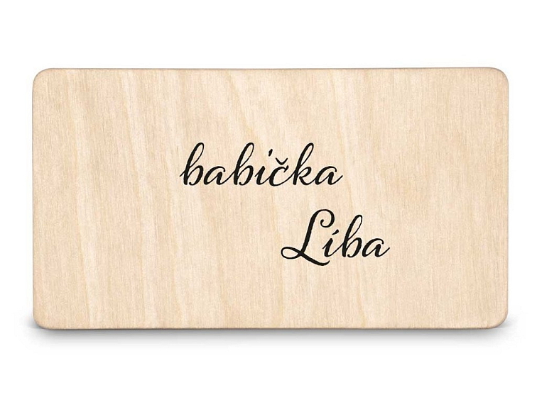 Dřevěná zasedací kartička - STROM