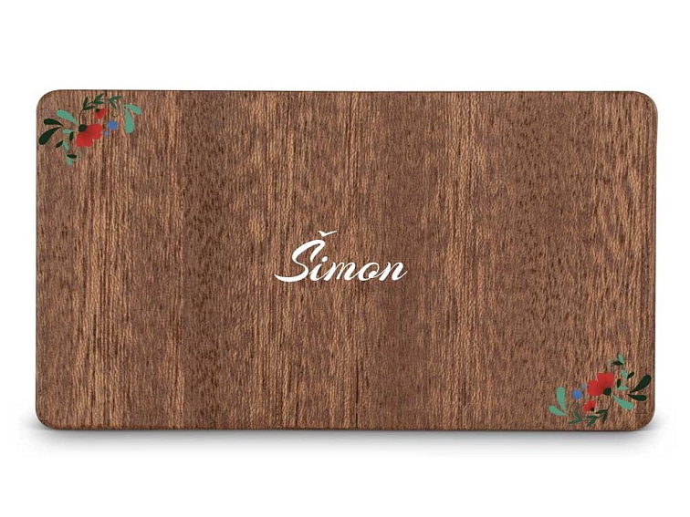 Dřevěná zasedací kartička FOLK