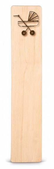 Dřevěná záložka do knížky KOČÁREK