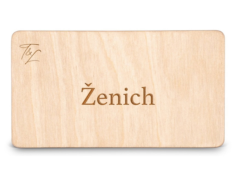 Dřevěná zasedací kartička EASY