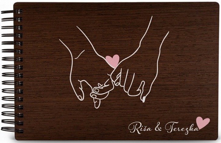 Dřevěné fotoalbum DOTEK