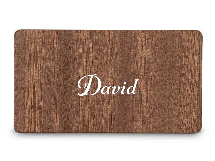 Dřevěná zasedací kartička - DOT