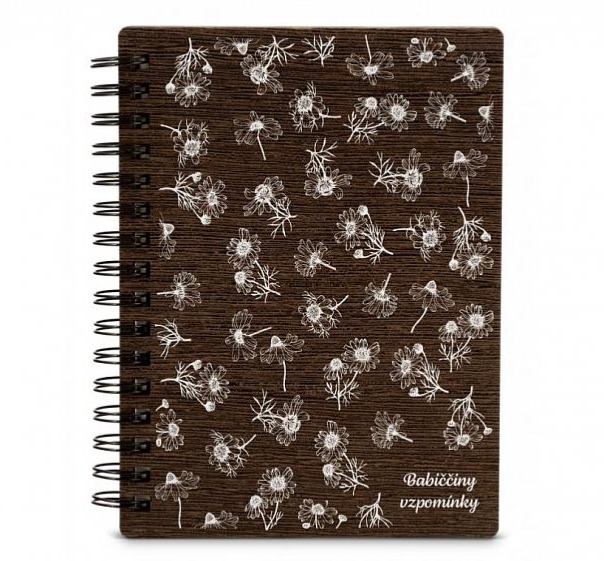 Dřevěný zápisník HEŘMÁNEK