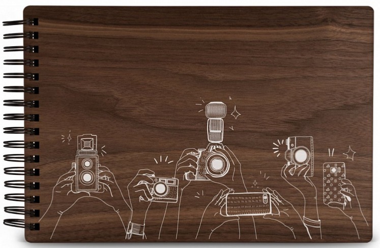 Dřevěné fotoalbum FOTOAPARÁT