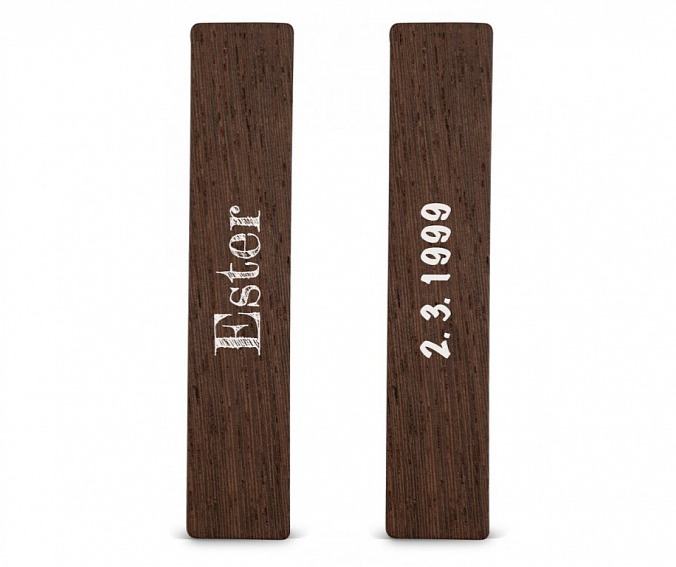 Dřevěná záložka do knížky JMÉNO