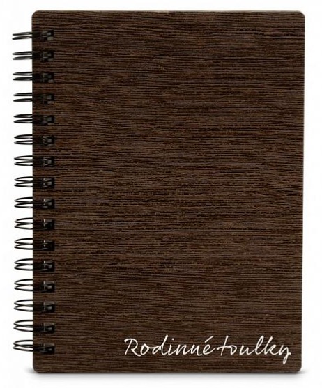Dřevěný zápisník TEXT