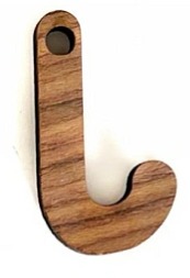 Dřevěná vánoční ozdoba HŮLKA - 5ks