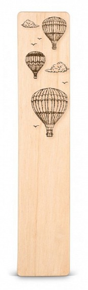 Dřevěná záložka do knížky BALÓNY