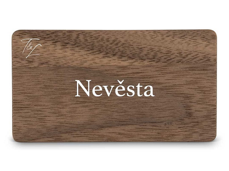 Dřevěná zasedací kartička EASY