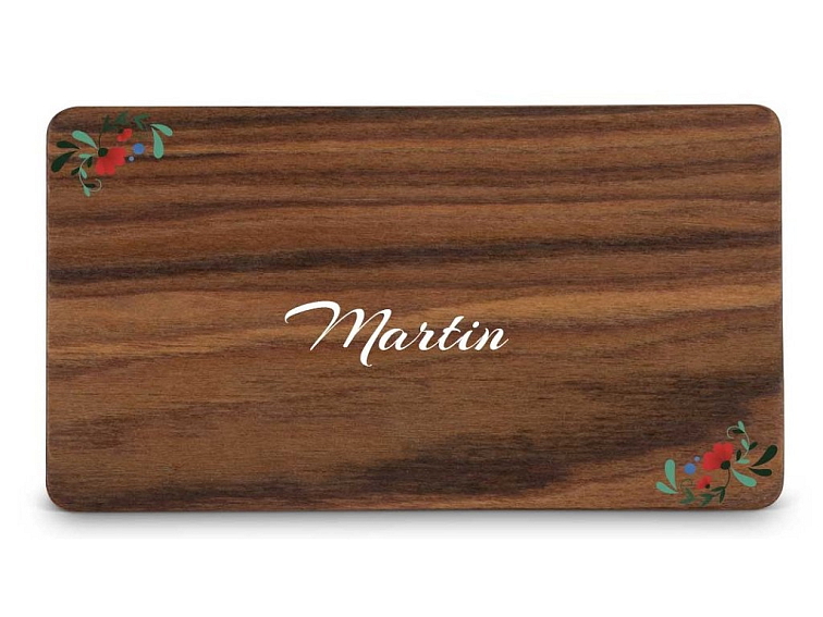 Dřevěná zasedací kartička FOLK