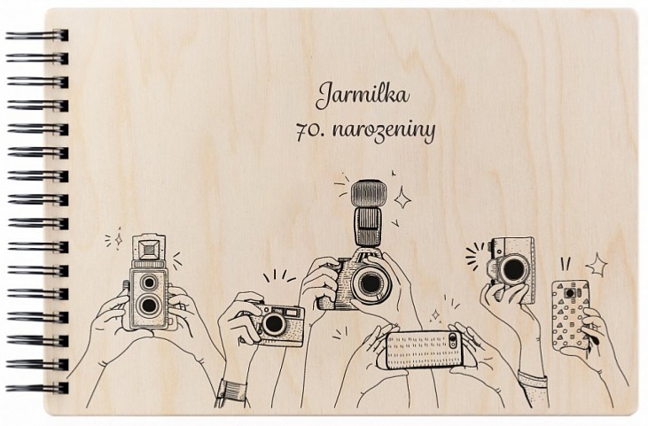 Dřevěné fotoalbum FOTOAPARÁT