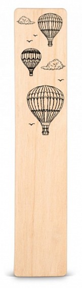 Dřevěná záložka do knížky BALÓNY