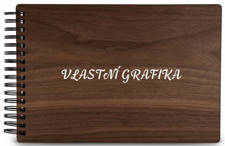 Dřevěné fotoalbum VLASTNÍ GRAFIKA
