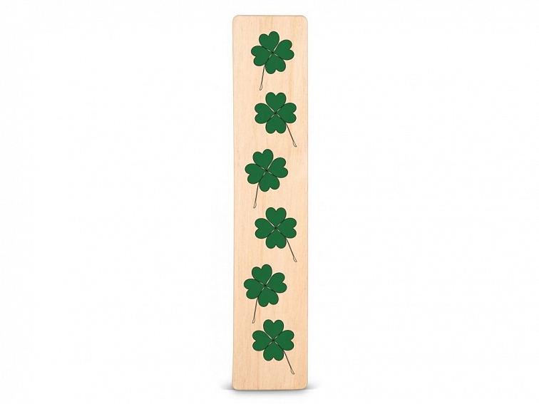 Dřevěná záložka do knížky ČTYŘLÍSTEK