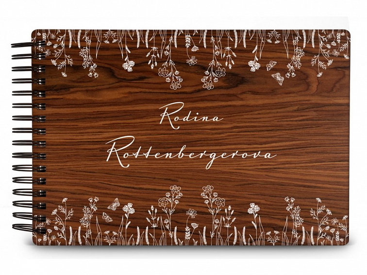 Dřevěné fotoalbum LOUKA