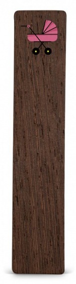 Dřevěná záložka do knížky KOČÁREK