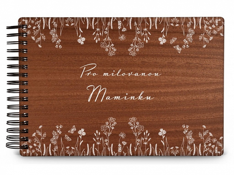 Dřevěné fotoalbum LOUKA