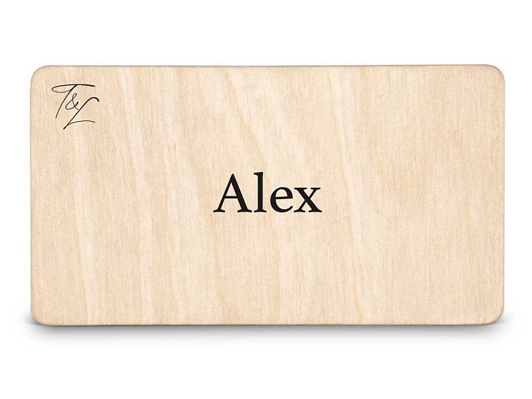 Dřevěná zasedací kartička EASY