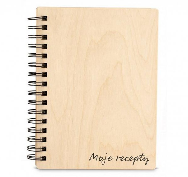 Dřevěný zápisník TEXT