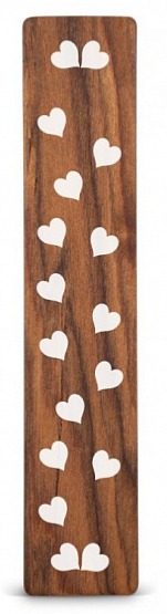 Dřevěná záložka do knížky SRDÍČKA