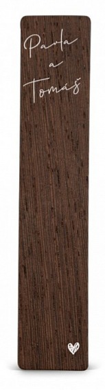 Dřevěná záložka do knížky ELEGANT