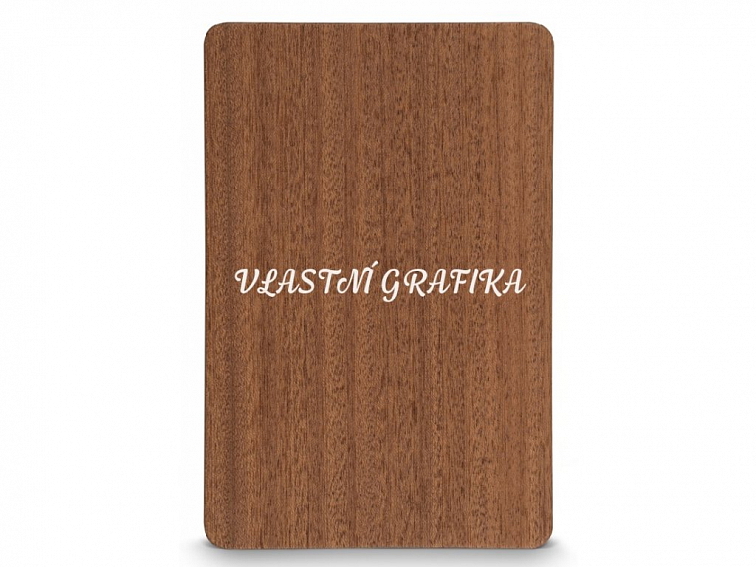 Dřevěné svatební oznámení VLASTNÍ GRAFIKA