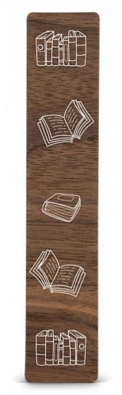 Dřevěná záložka do knížky KNIHY