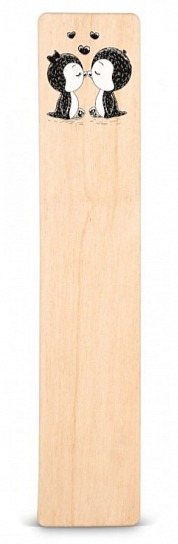 Dřevěná záložka do knížky TUČŇÁCI