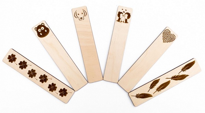 Dřevěná záložka do knížky JMÉNO