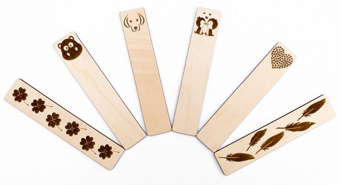 Dřevěná záložka do knížky KOČÁREK