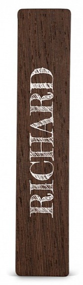 Dřevěná záložka do knížky JMÉNO