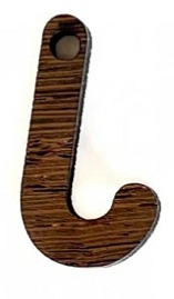 Dřevěná vánoční ozdoba HŮLKA - 5ks