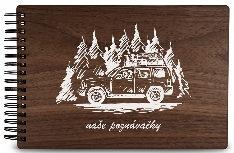Dřevěné fotoalbum AUTO