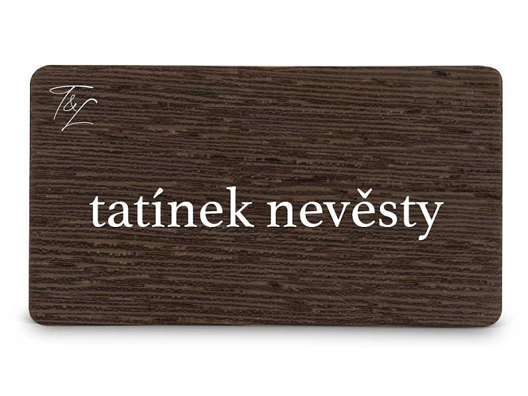 Dřevěná zasedací kartička EASY