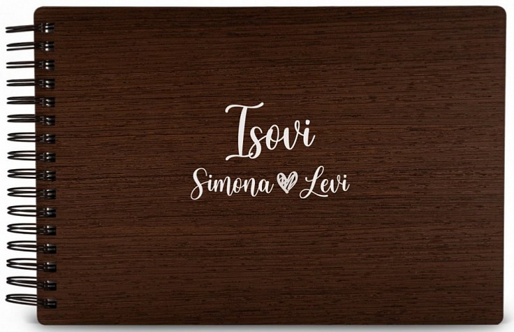 Dřevěné fotoalbum LOVE