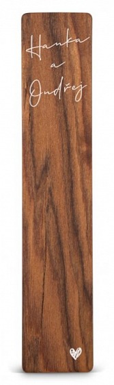 Dřevěná záložka do knížky ELEGANT