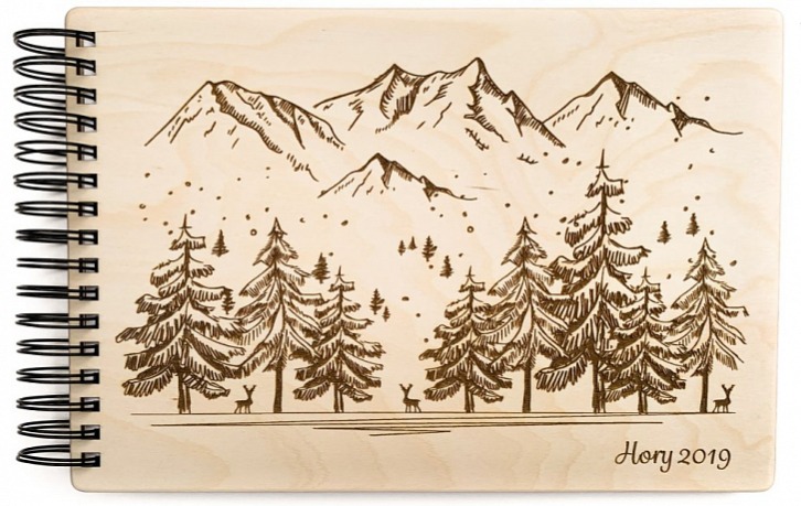 Dřevěné fotoalbum HORY