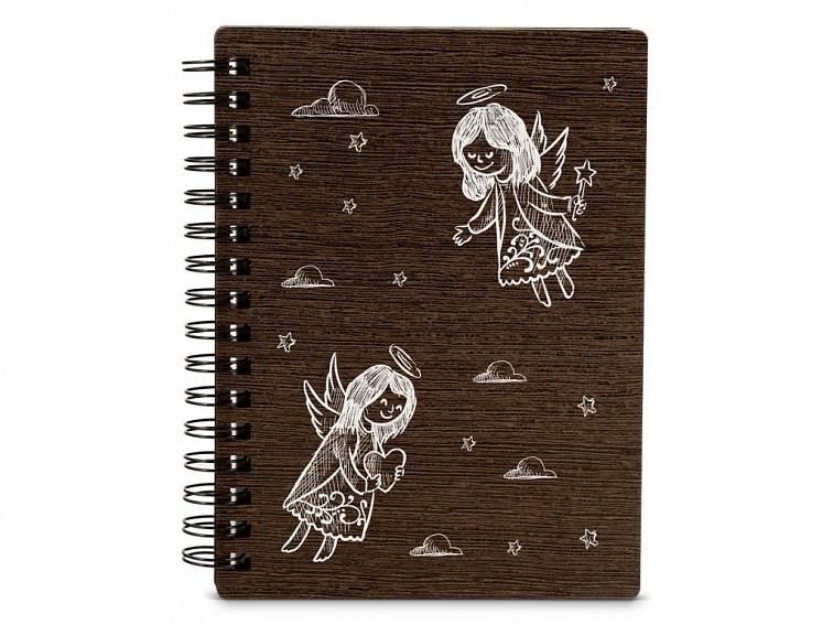 Dřevěný zápisník ANDĚL