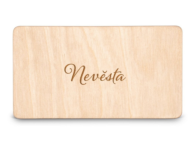 Dřevěná zasedací kartička - STROM